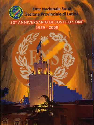 Copertina del libro 50mo anniversario di costituzione della Sezione ENS di Latina 1959-2009