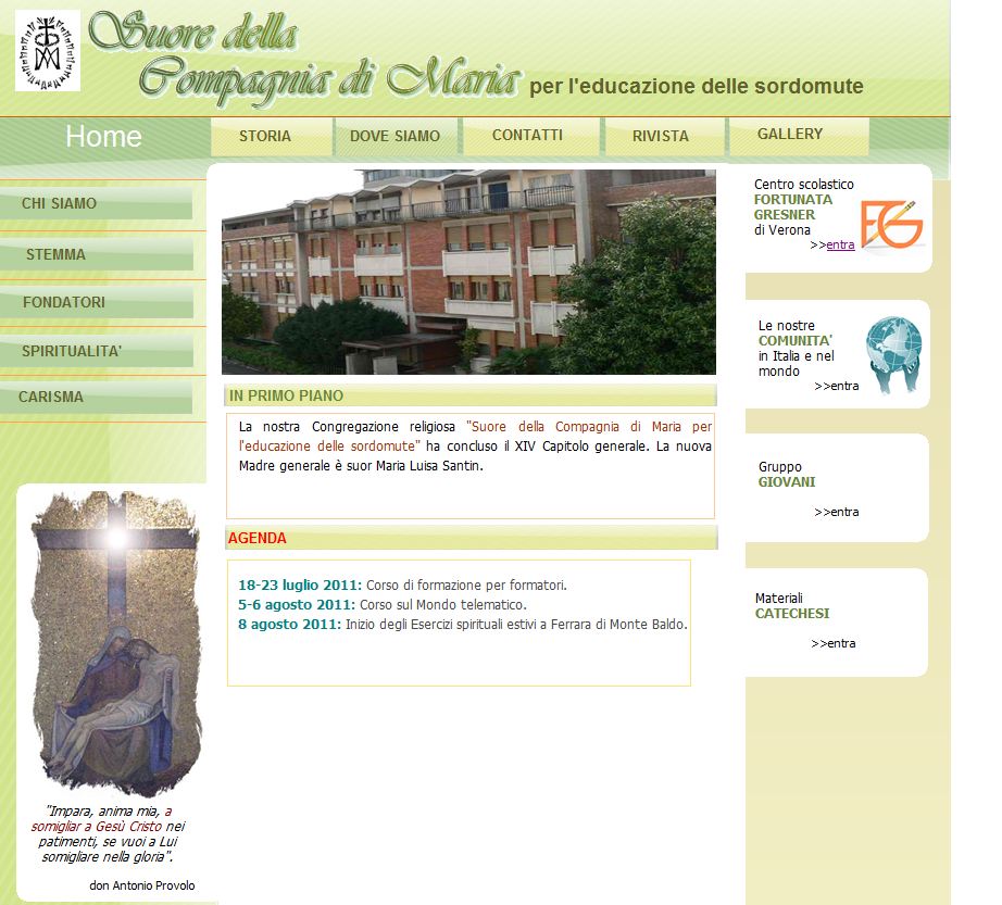 Centro Scolastico Fortunata Gresner | Storia dei Sordi