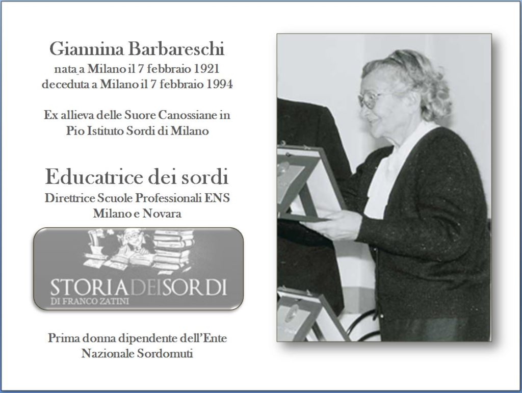 Barbareschi Giannina 1921 . 1994