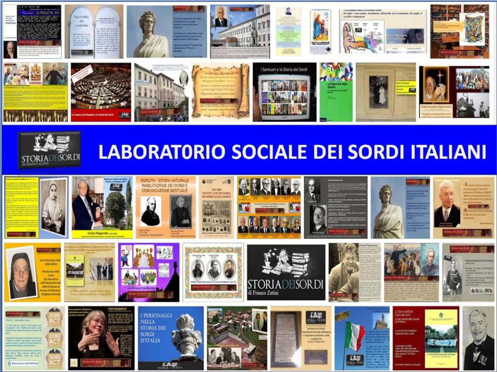 Storia dei Sordi d'Italia Laboratorio sociale dei sordi italiani