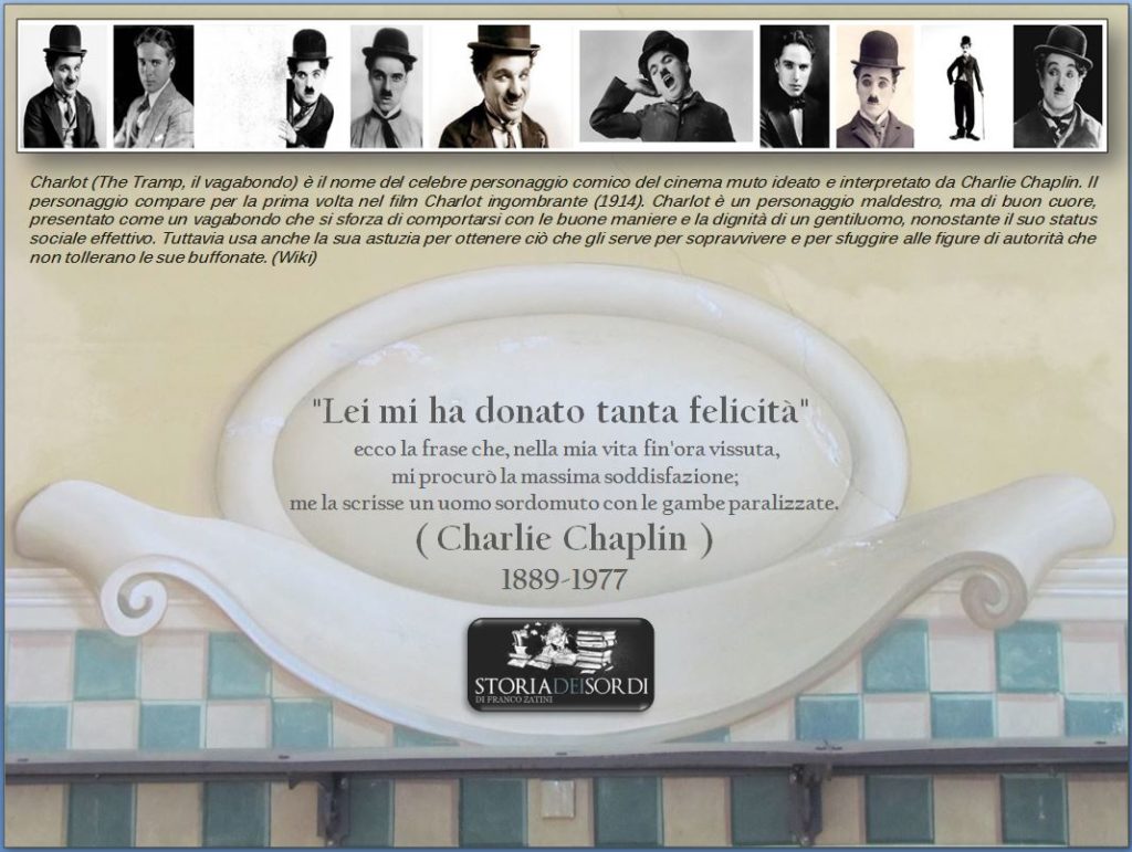 Charlie Chaplin 1889-1977 storia dei sordi