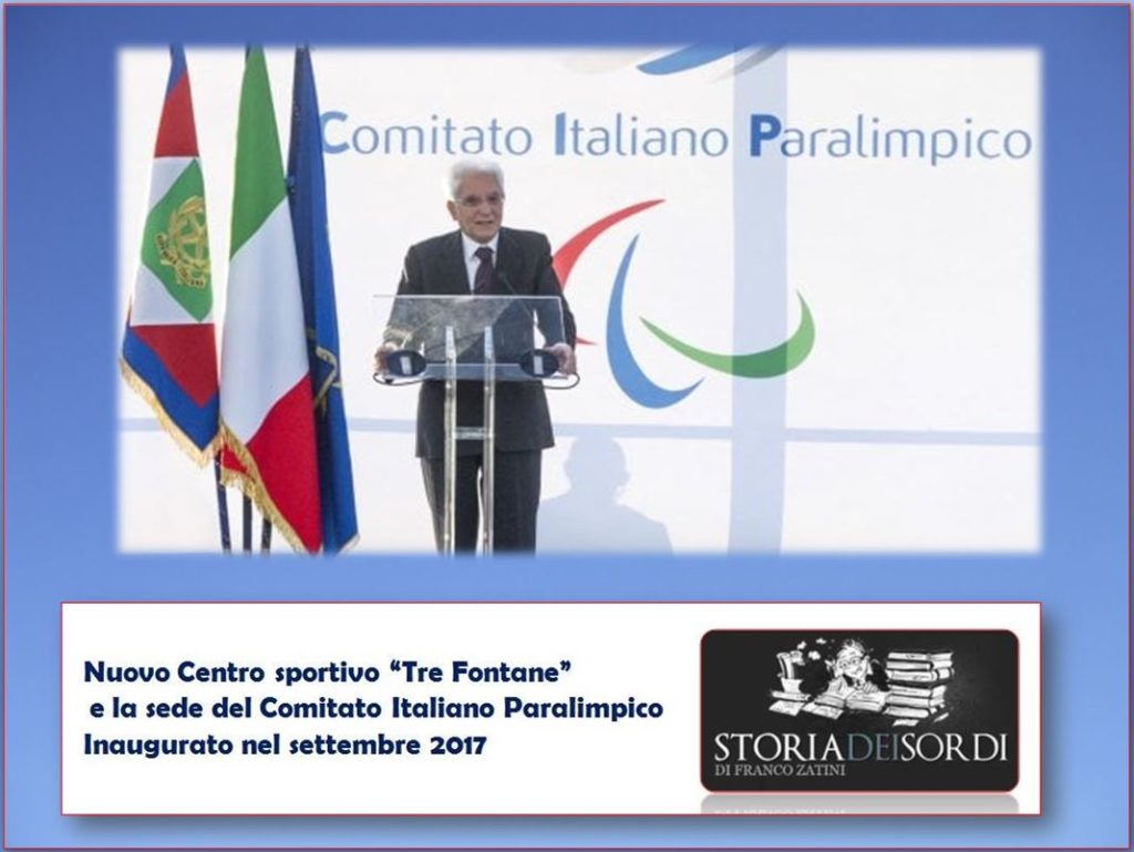 Comitato Italiano Paralimpico e Mattarella