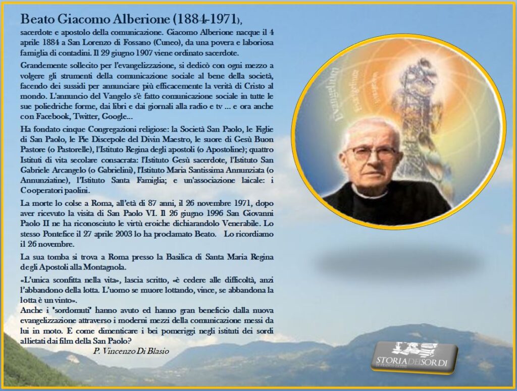 Alberione Giacomo (Beato) 1884-1971