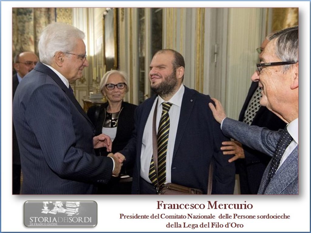 Francesco Mercurio Presidente Comitato Persone sordocieche