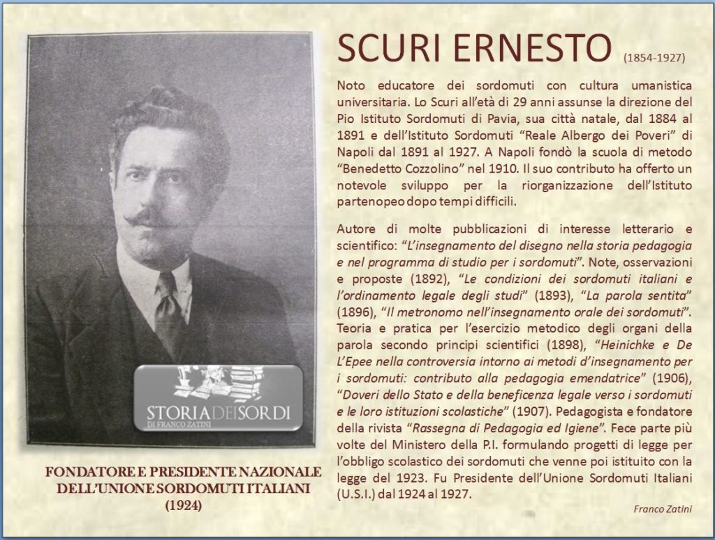 Scuri Ernesto storia dei sordi