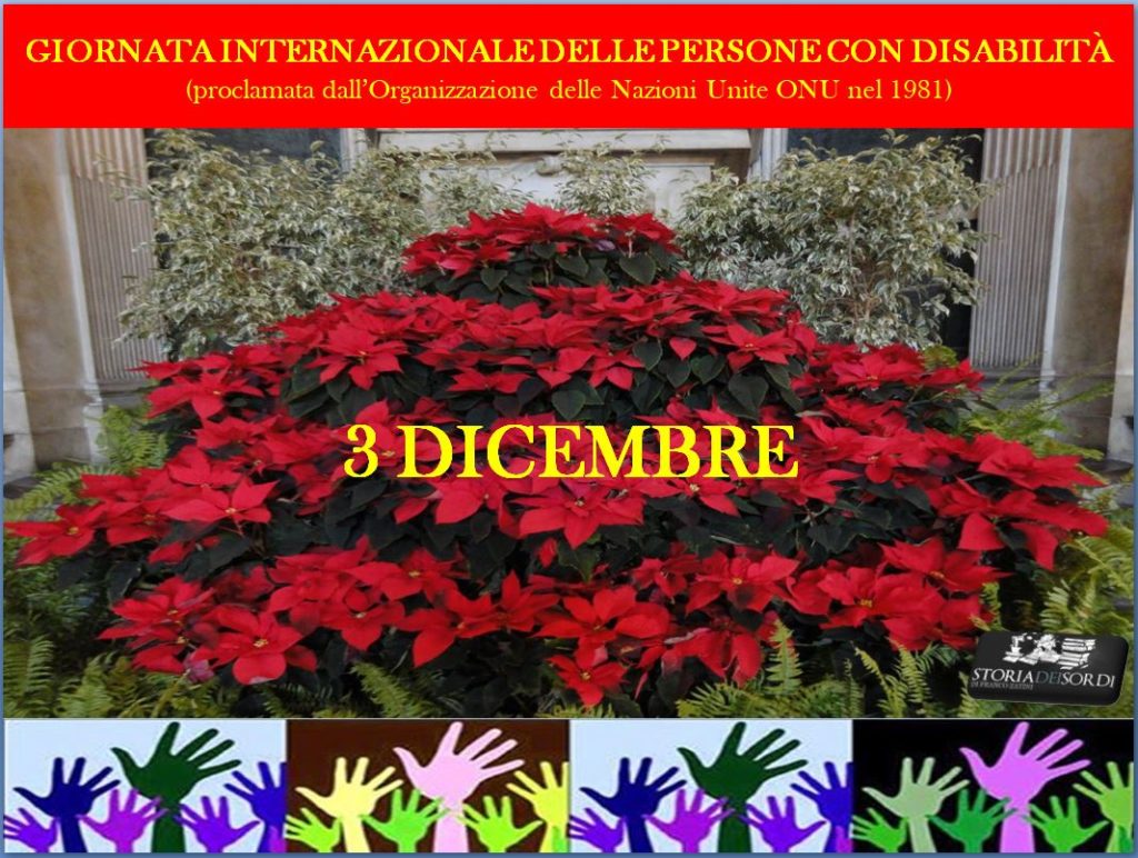 3 dicembre giornata internazionale disabilità 2019