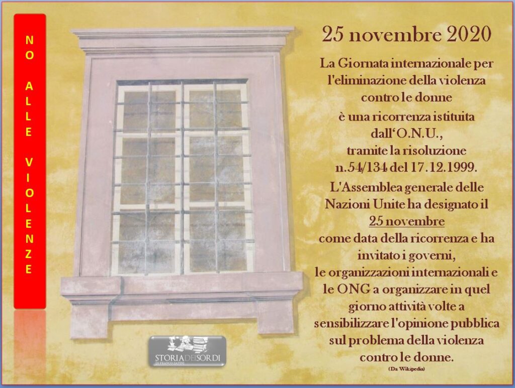 25 novembre contro violenze