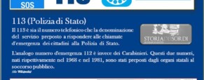 Il 113, il numero d’emergenza della Polizia di Stato, compie quarant’anni (Newsletter della Storia dei Sordi n. 476 del  21 aprile 2008)