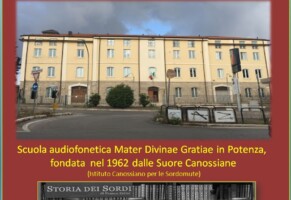 1962 – Scuola audiofonetica Mater Divinae Gratiae in Potenza (Istituto Canossiano per le Sordomute)