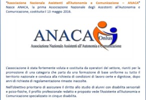 Associazione Nazionale Assistenti all’Autonomia e Comunicazione – ANACA