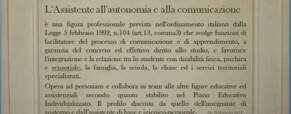 La formazione dell’assistente alla comunicazione