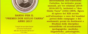 Premio Don Giulio Tarra 2017