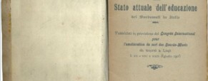 Brevi cenni sullo stato attuale dell’educazione dei sordomuti in Italia nel 1905