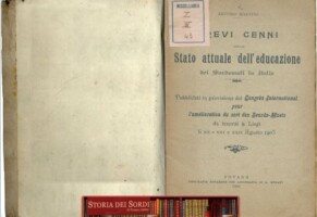 Brevi cenni sullo stato attuale dell’educazione dei sordomuti in Italia nel 1905