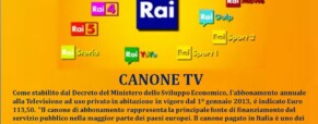 Sottotitoli pag. 777 e Canone TV