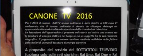 Canone Rai 2016 e i sordi italiani