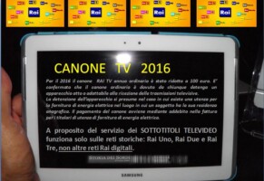 Canone Rai 2016 e i sordi italiani