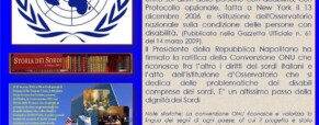 Tre maggio: la Convenzione ONU sulla disabilità entra in vigore  (Newsletter della Storia dei Sordi n. 483 del  2 maggio 2008)