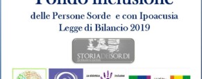 Fondo per l’inclusione delle Persone Sorde 2019