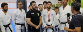 Olimpionico Giovanni Improta intervistato dai giornalisti di Rai Tre