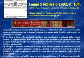 Legge quadro per l’assistenza, l’integrazione sociale e i diritti delle persone handicappate