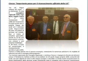 Regione Lombardia riconosce e promuove la LIS come lingua effettiva consentendo ai sordi il diritto di libera scelta.