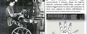 Eugenio Malossi, sordocieco. Ideatore dell’alfabeto tattile