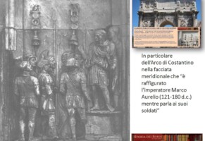 L’Arco di Costantino e il suo grande monumento della figura comunicativa.