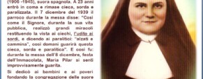 L’udito ai Sordi, Beata Maria Pilar