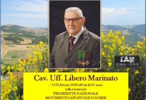 Cav. Uff. Libero Marinato. Presidente Nazionale M.A.S.