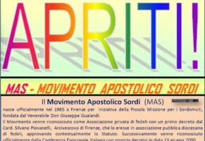 Movimento Apostolico Sordi (MAS) d’Italia. Rinnova lo Statuto sociale