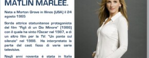 Matlin Marlee, una delle primissime attrici sorde a livello internazionale.