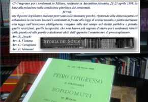 A Milano nel 1898 il primo Congresso di beneficenza “pei Sordomuti” e la costituzione dell’Associazione «Benefica Sordoparlanti»