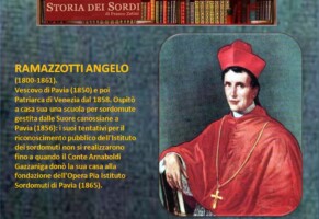 Venerabile Angelo Ramazzotti Vescovo fondatore dei due istituti sordomuti (Newsletter della Storia dei Sordi n. 249 del 18 maggio 2007)