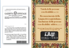 Tutela delle persone con disabilità e il riconoscimento della Lingua dei Segni Italiana Lis
