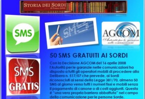 Servizi gratuiti SMS per i Sordi e i Ciechi