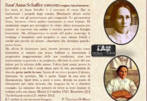 Sant’Anna Schaffer nella storia dei sordi